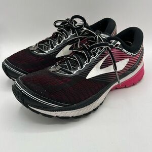 Brooks Womens Ghost 10 1202461B067 Black Running Gym Shoes Sneakers Size 9 B